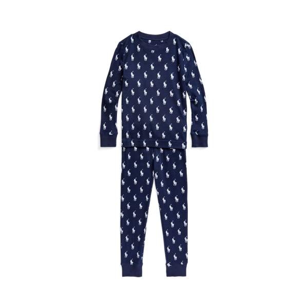 Pyjama Polo Bear en flanelle de coton Boys 1.5-6 Years en 1