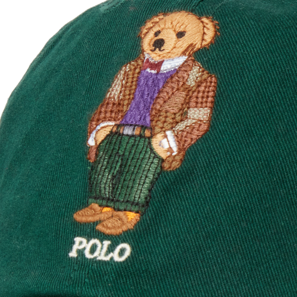 Twill-Baseballkappe mit Polo Bear Polo Ralph Lauren in Achat-Moos 3