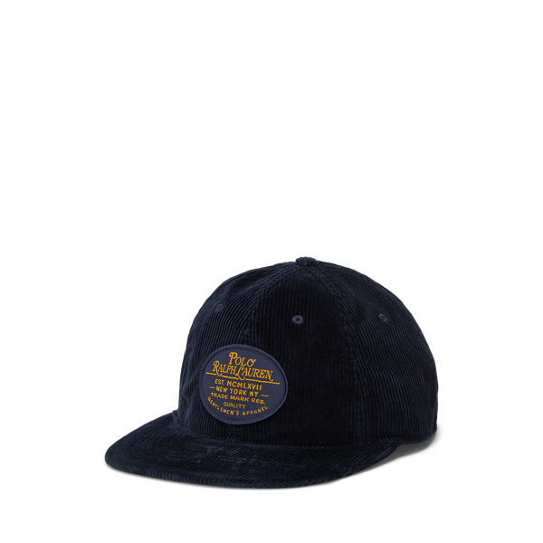 Logo-Patch Corduroy Ball Cap