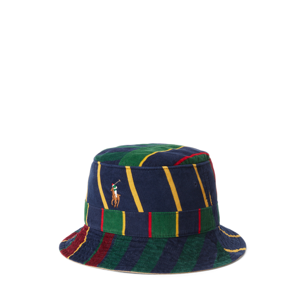 Striped Corduroy Bucket Hat