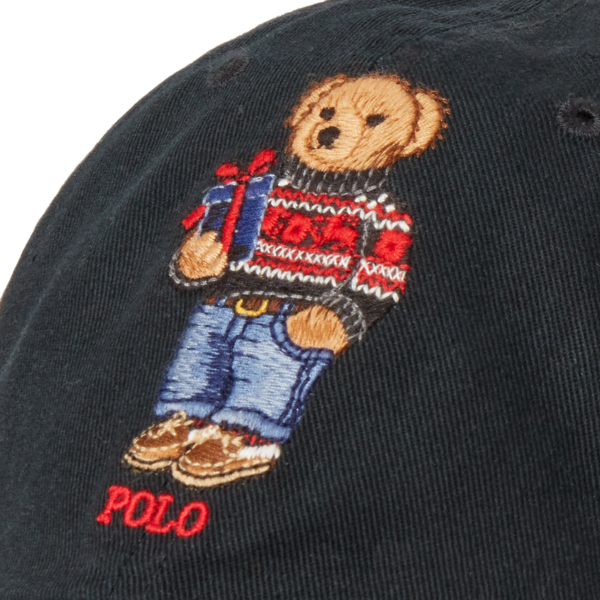 Twill-Baseballkappe mit Polo Bear Polo Ralph Lauren in Schwarz 3
