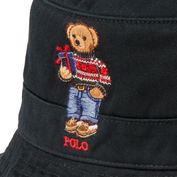 Bob Polo Bear en serg&eacute; Polo Ralph Lauren en Noir 3