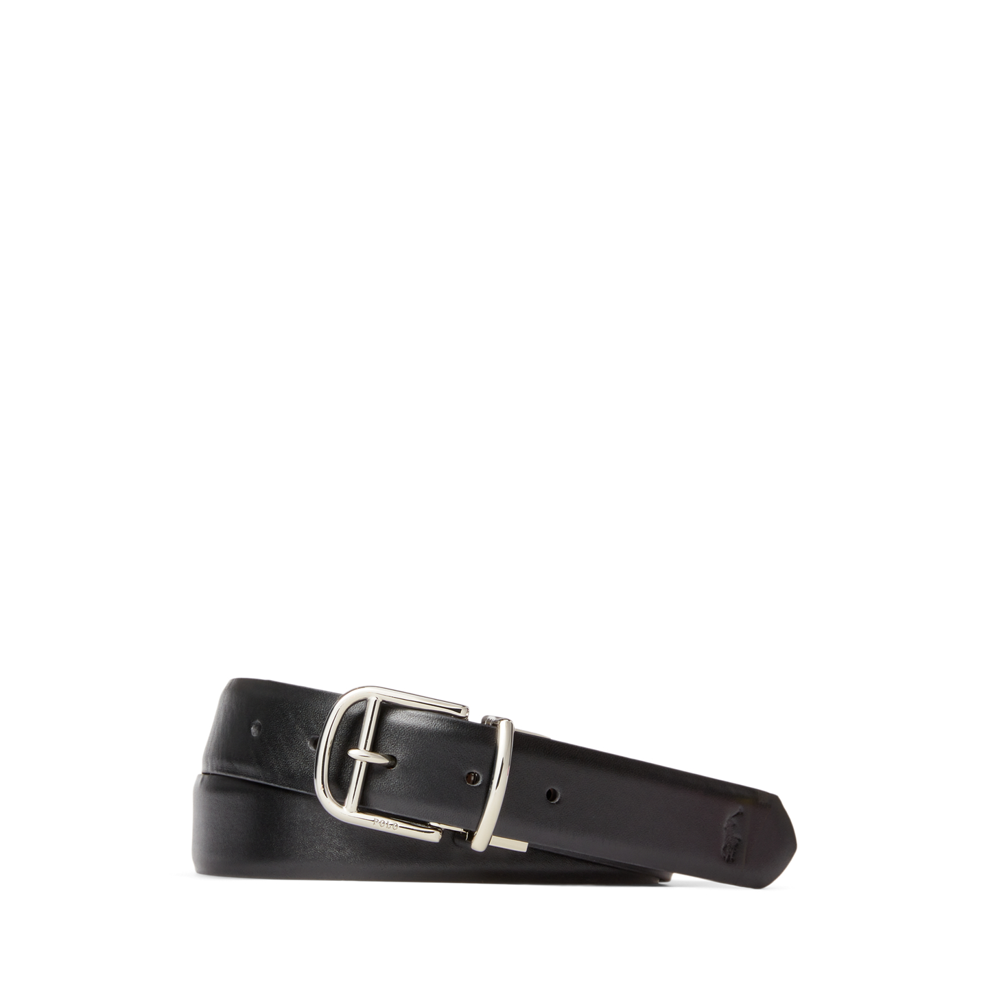 Мужской ремень Ralph Lauren Reversible Dress Belt, цвет: Чёрный — фото 2