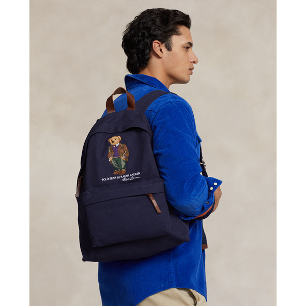 Polo Bear Canvas Backpack for Men Ralph Lauren UK