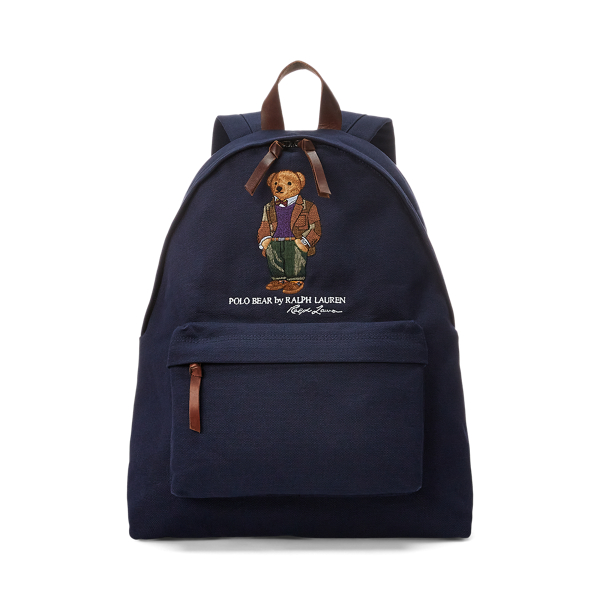 Polo Bear Canvas Backpack