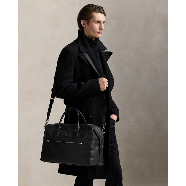 Ralph lauren pebble leather bag online