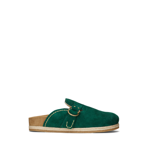 Turbach Shearling-Lined Suede Clog Polo Ralph Lauren 1