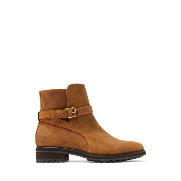 Bryson Waxed Suede Buckled Boot Polo Ralph Lauren 1