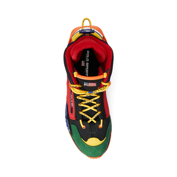 Black Multi PS200 Color-Blocked High-Top Sneaker Polo Ralph Lauren 4
