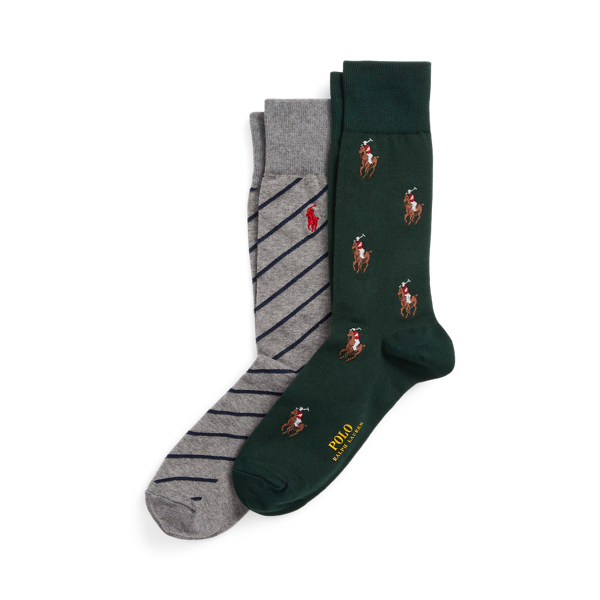 Signature Pony &amp; Striped Sock 2-Pack