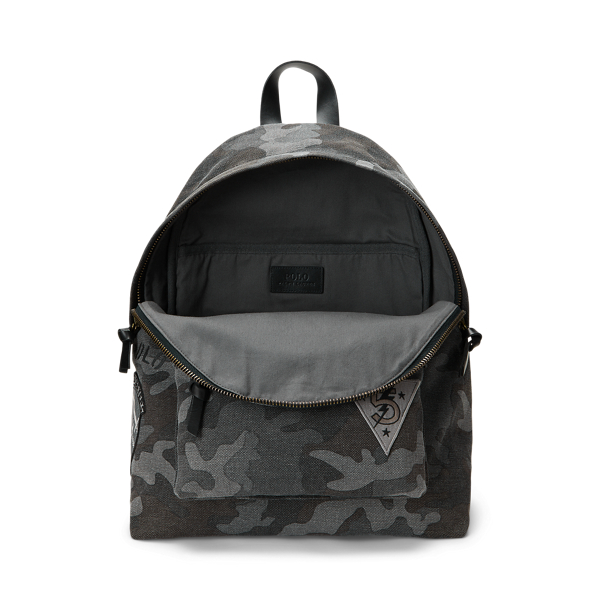 Tiger Patch Camo Canvas Backpack for Men Ralph Lauren UAE