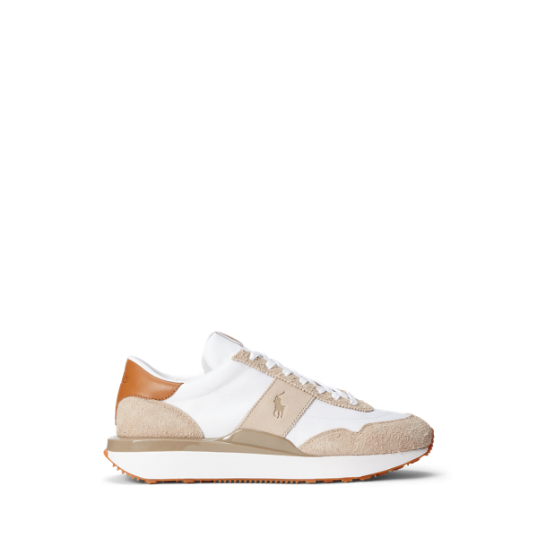 Sneaker Train 89 a pannelli in camoscio Polo Sport in 1