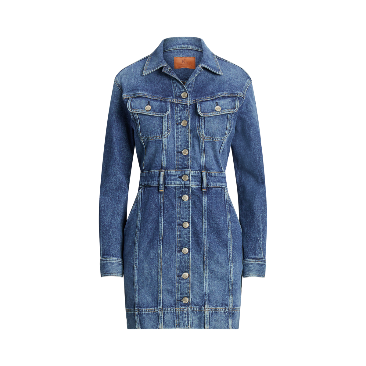 Denim Trucker Shirtdress