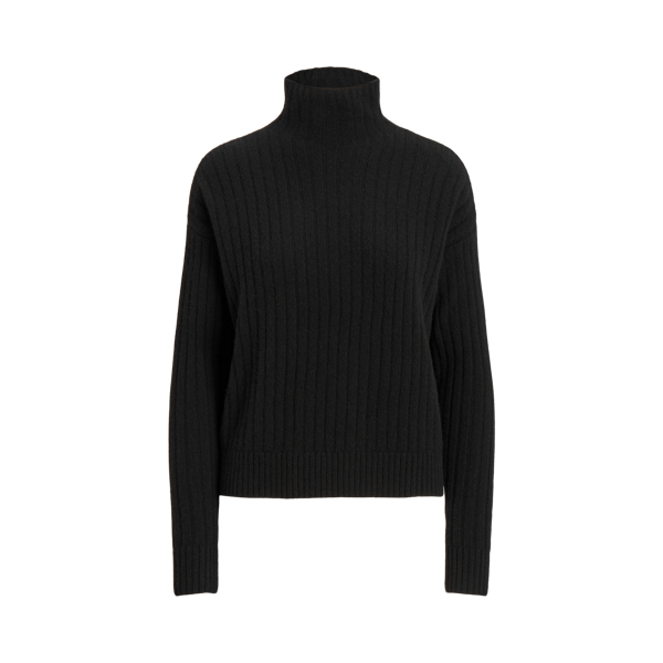 Washable Cashmere Ribbed Turtleneck Lauren 1