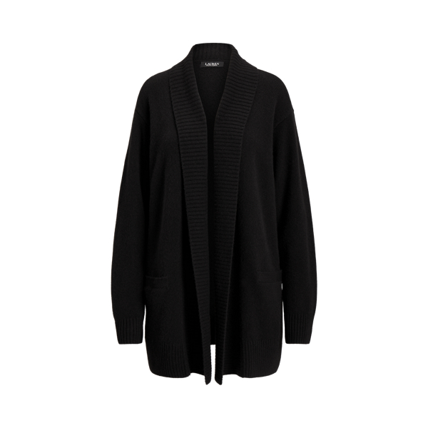 Lauren Ralph selling Lauren Womens Black Bryssa Washable Cashmere Cardigan Size L $295