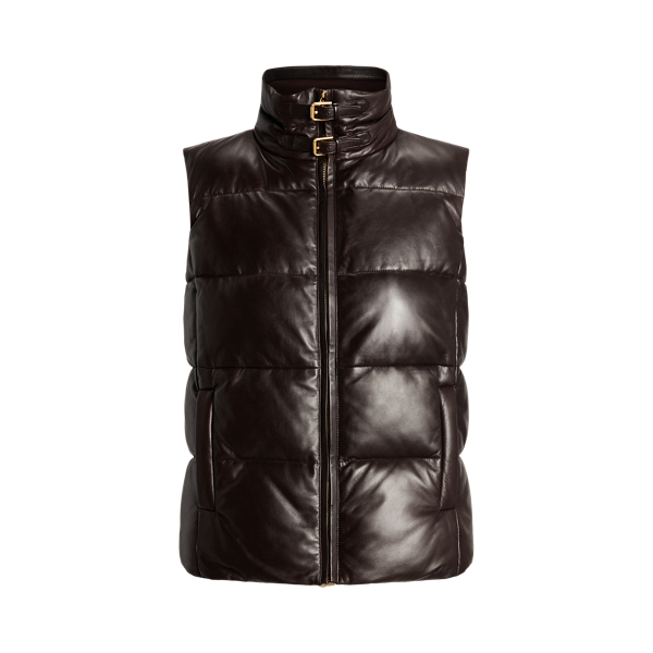 Quilted Lambskin Puffer Vest Lauren for winter 1