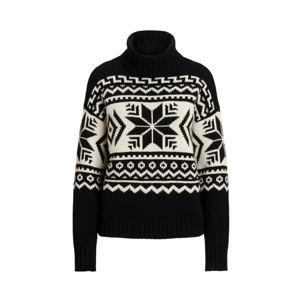 Fair Isle Wool-Blend Roll-Neck Jumper