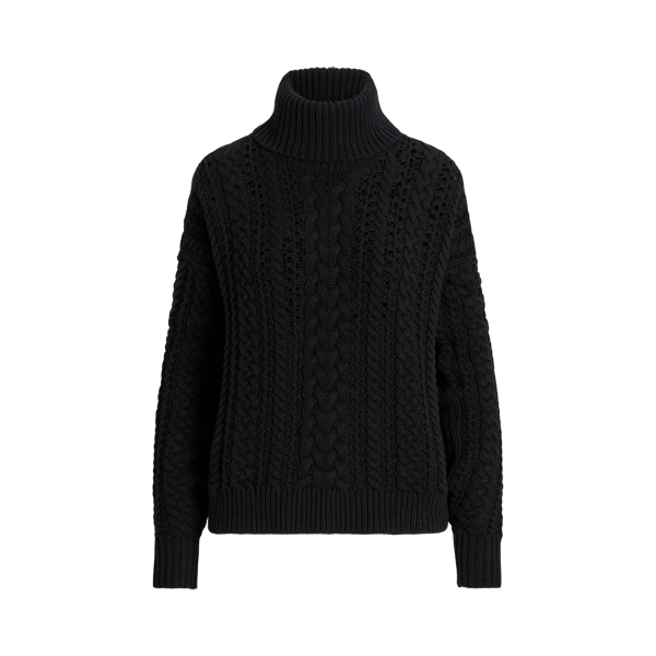 Rollkragenpullover mit Zopfmuster Lauren in 1