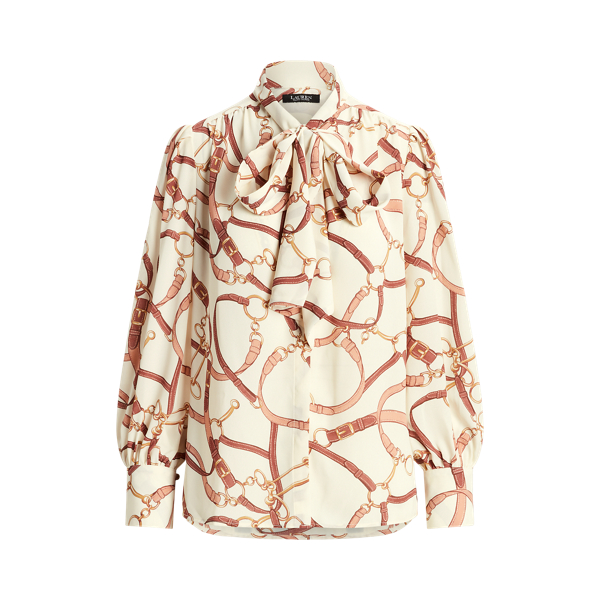 Bluse mit G&uuml;rteldruck und Bindedetail Lauren in 1