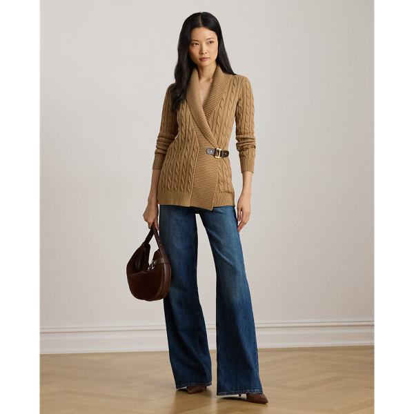 Buckled Cotton Sweater