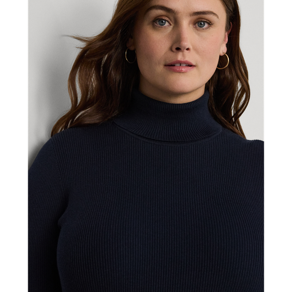 Rib knit Roll Neck Jumper