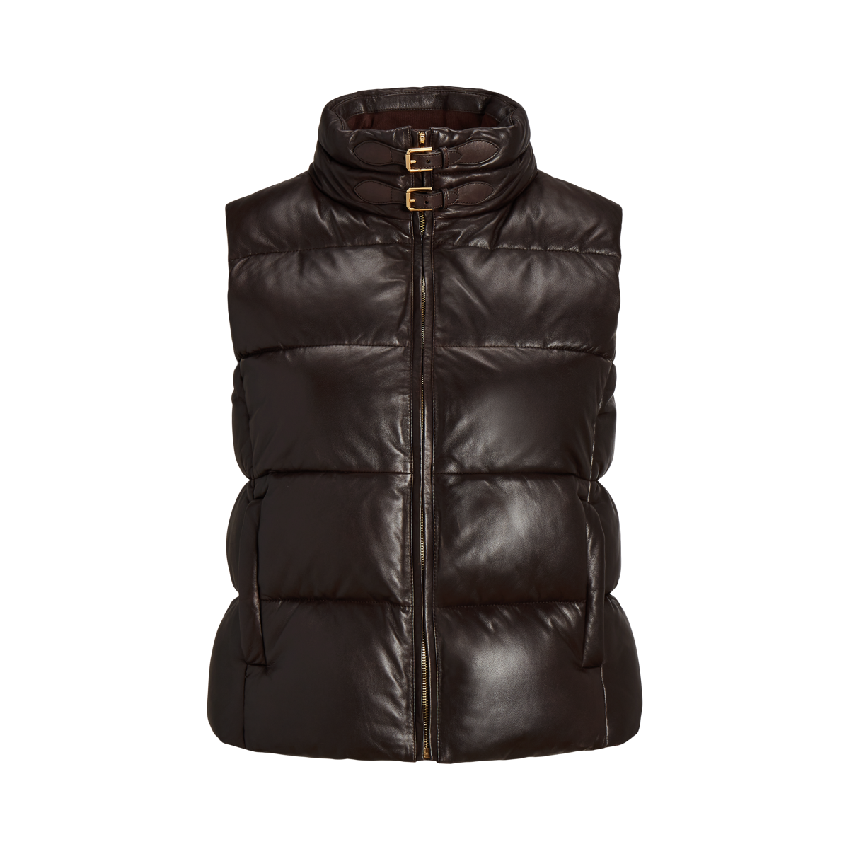 高級感【LAUREN Ralph Lauren】Quilted Lambskin Puffer Vest Quilted Lambskin Puffer Vest