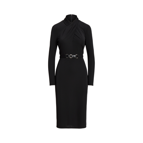 Ralph lauren side tie jersey dress online