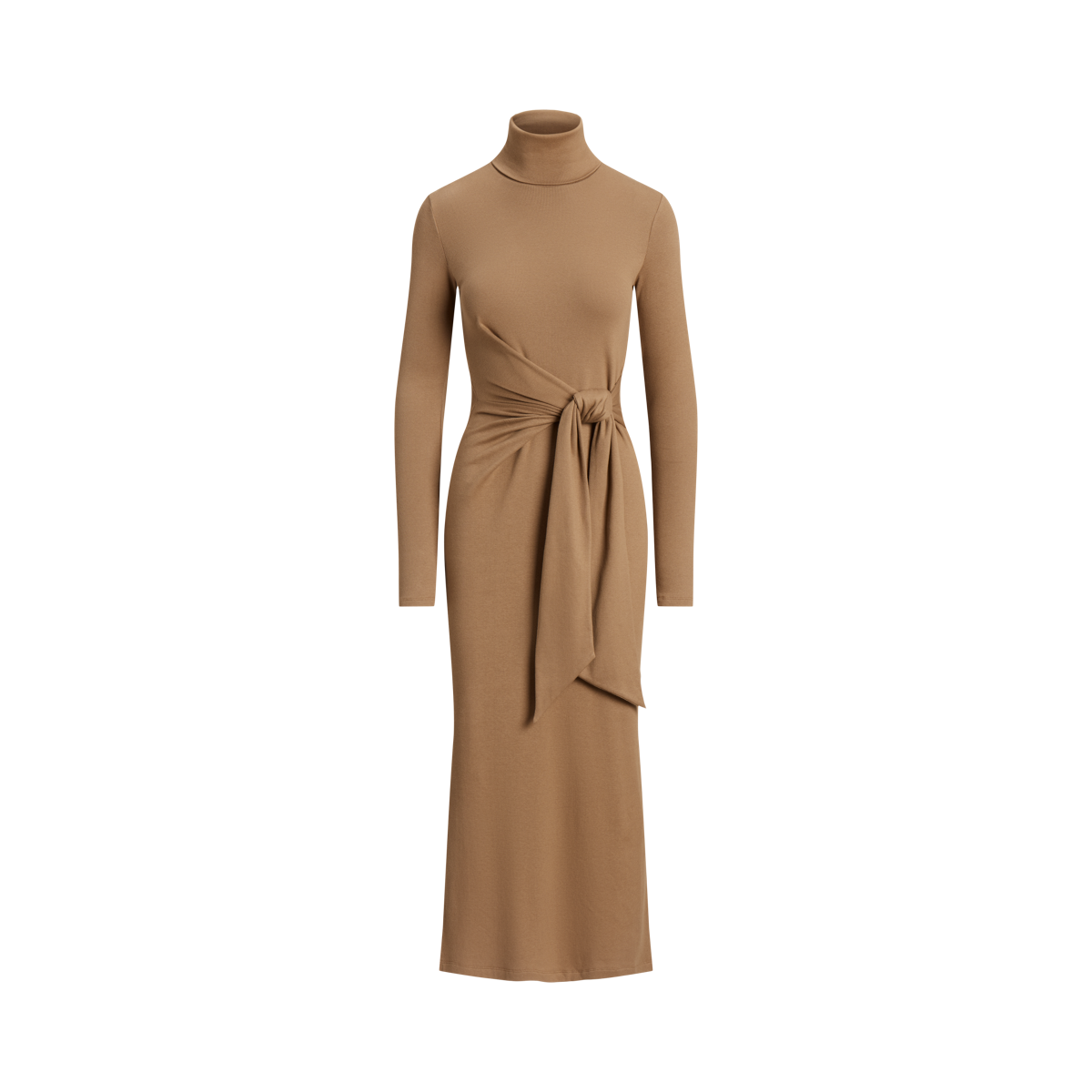 Tie Front Turtleneck Sweater Dress Ralph Lauren