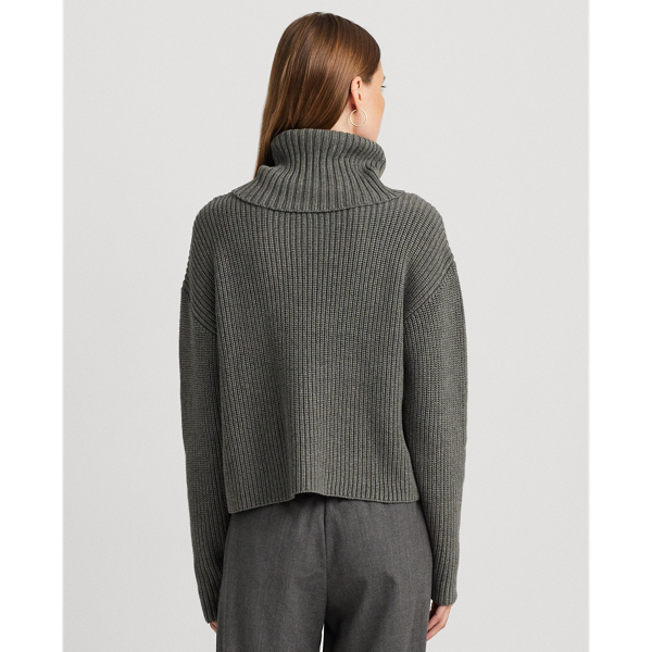 Ralph lauren ribbed cotton turtleneck best sale