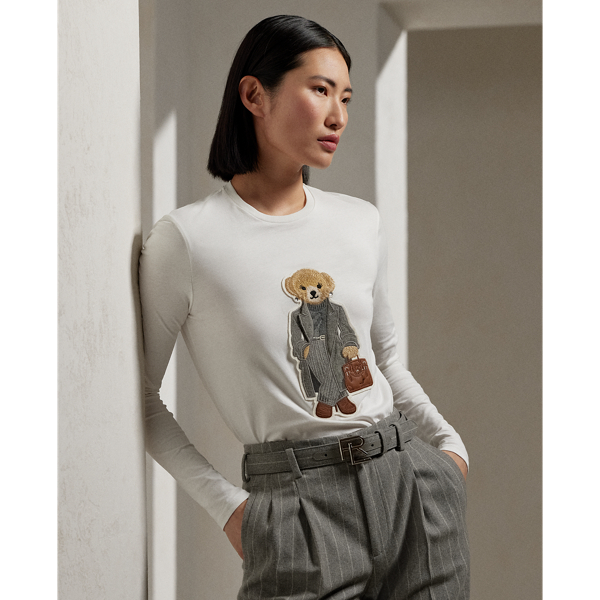 Ralph lauren teddy bear long sleeve 2025
