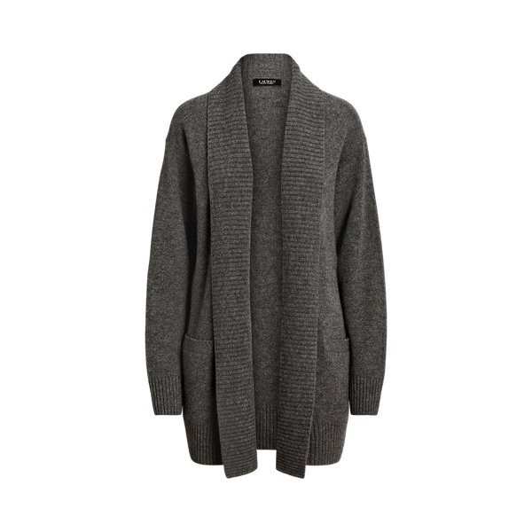 Cardigan col ch&acirc;le en cachemire lavable Lauren en 1