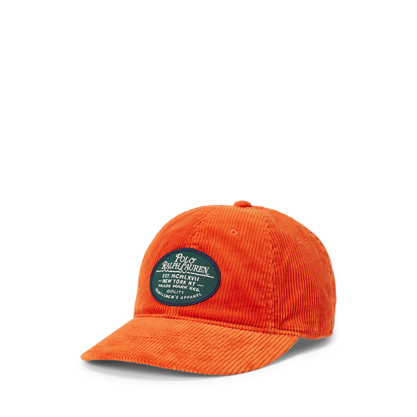 Logo-Patch Corduroy Ball Cap Polo Ralph Lauren 1