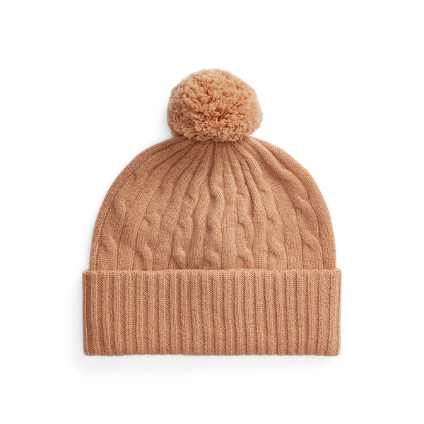 Cable-Knit Cashmere Pom-Pom Beanie