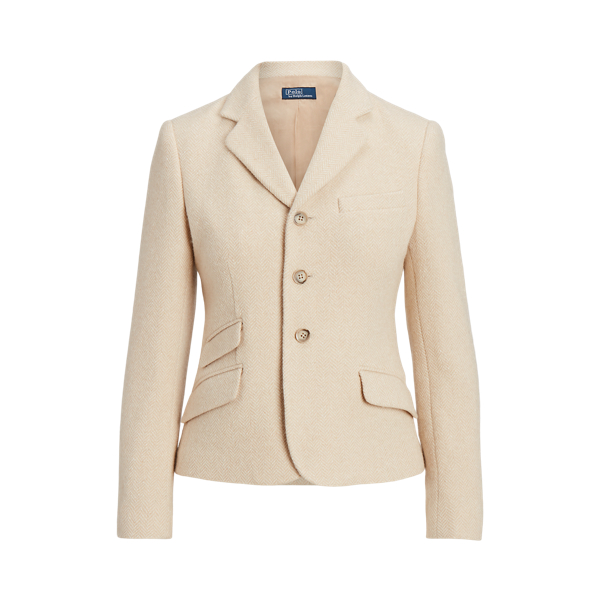 Ralph lauren women's herringbone blazer best sale