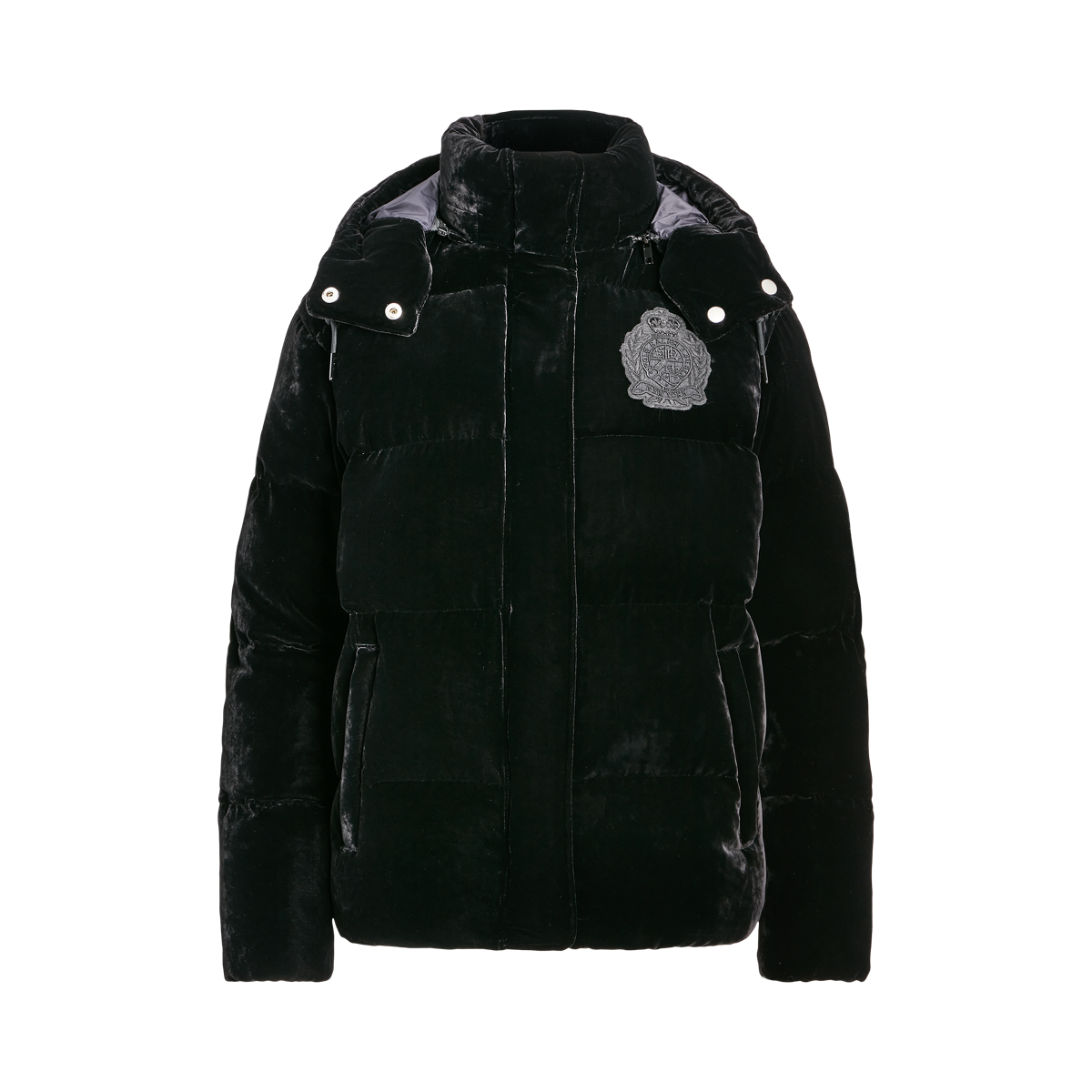 Velvet Quilted Down Jacket