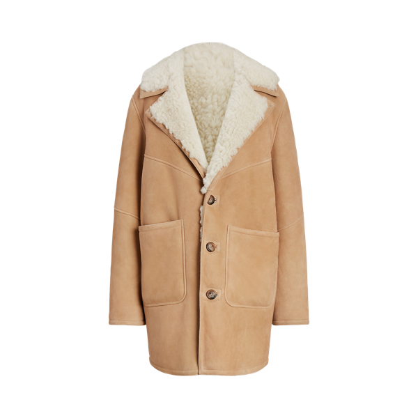 Ralph lauren shearling jacket women's outlet