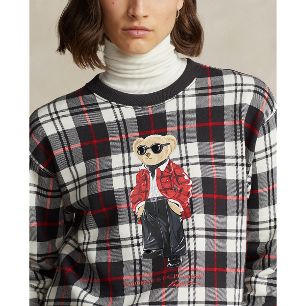Sweatshirt mit Polo Bear Polo Ralph Lauren in Black/Cream/Red 5