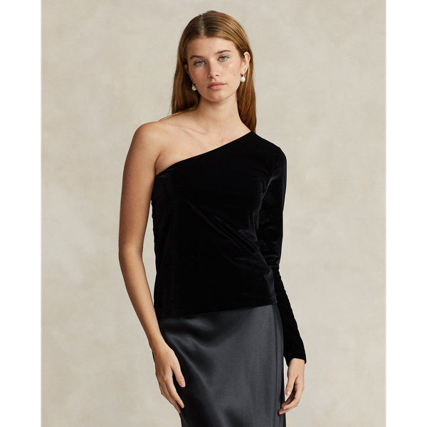 Ralph lauren one shoulder top hotsell