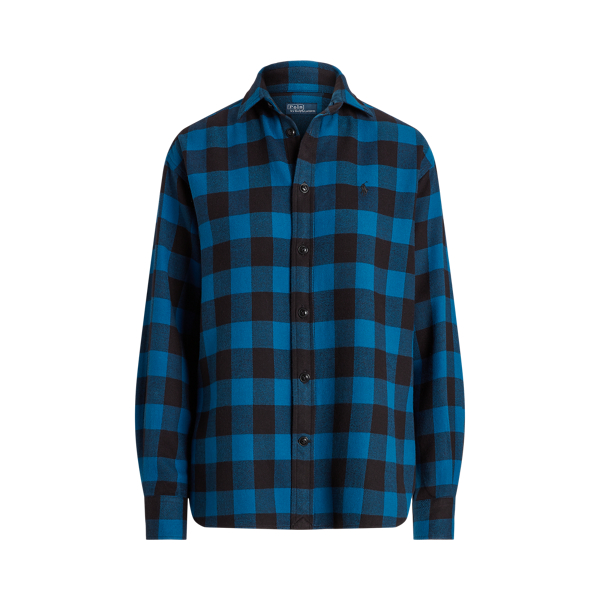 Relaxed Fit Plaid Cotton Twill Shirt Polo Ralph Lauren 1