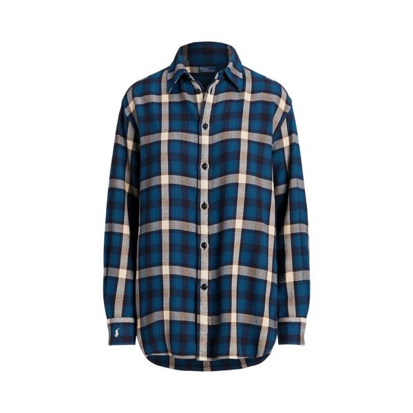 Camicia scozzese oversize in cotone Polo Ralph Lauren in 1