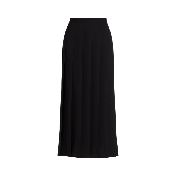 Satin Pleated A-Line Midi Skirt Polo Ralph Lauren 1