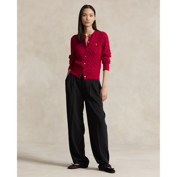 Cable-Knit Cotton Cardigan for Women | Ralph Lauren® NL