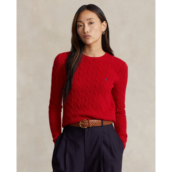 Women s Red Jumpers Cardigans Ralph Lauren UK