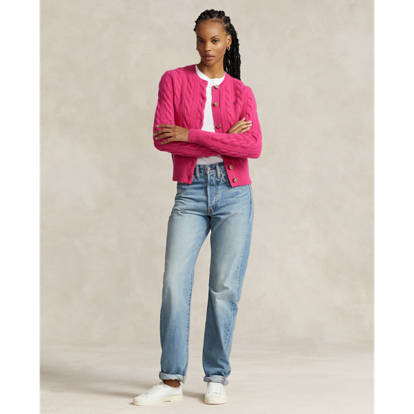 Cable-Knit Wool-Cashmere Cardigan | Ralph Lauren