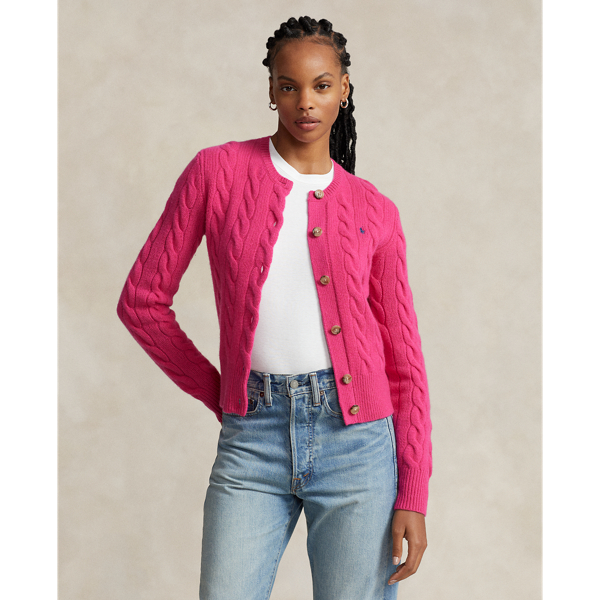 Women s Pink Jumpers Cardigans Ralph Lauren UK