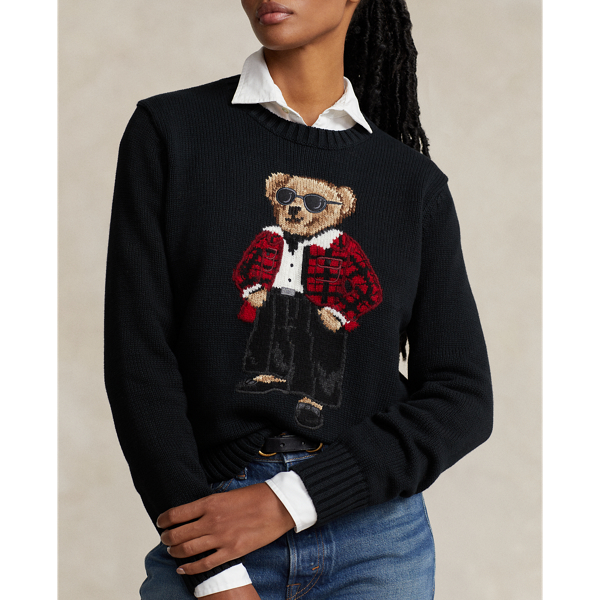 Baumwollpullover mit Polo Bear Polo Ralph Lauren in Schwarz 6