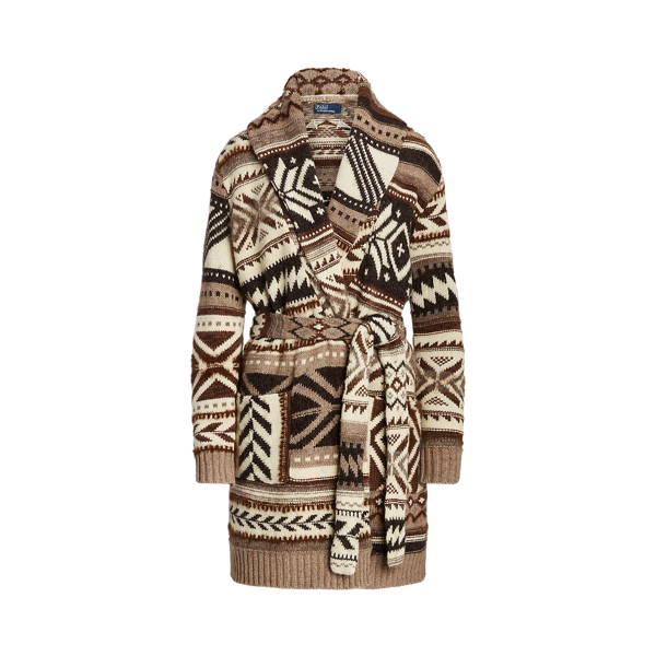 Gemusterte Strickjacke mit Schalkragen Polo Ralph Lauren in 1