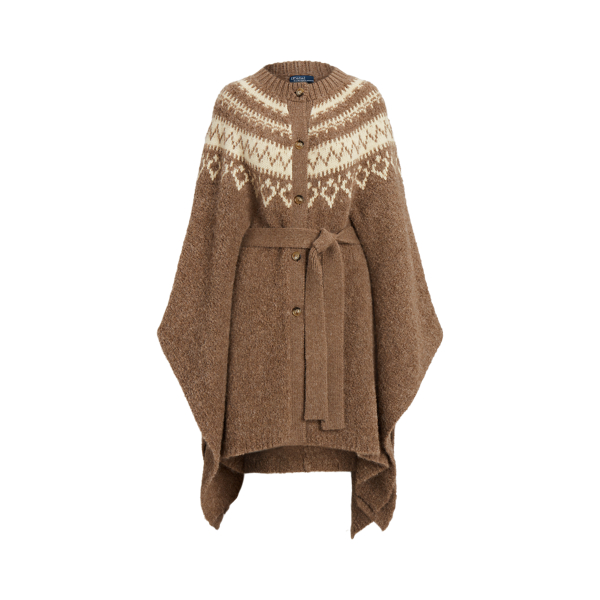Fair Isle Wool-Blend Cape Cardigan Polo Ralph Lauren 1