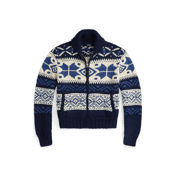 Geo-Motif Wool-Blend Cardigan Polo Ralph Lauren 1