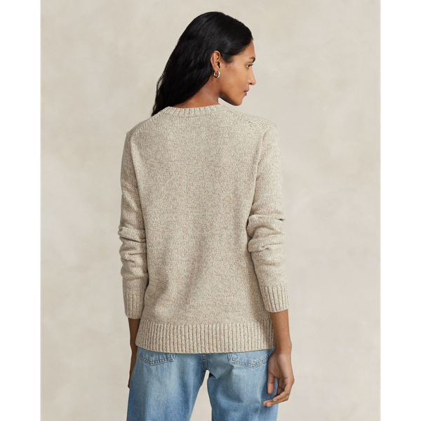 Baumwollpullover mit Polo Bear Polo Ralph Lauren in Champignon meliert 5